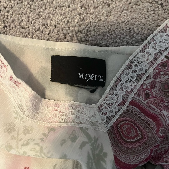 Mixit Multi-Pattern Blouse - Picture 3 of 3